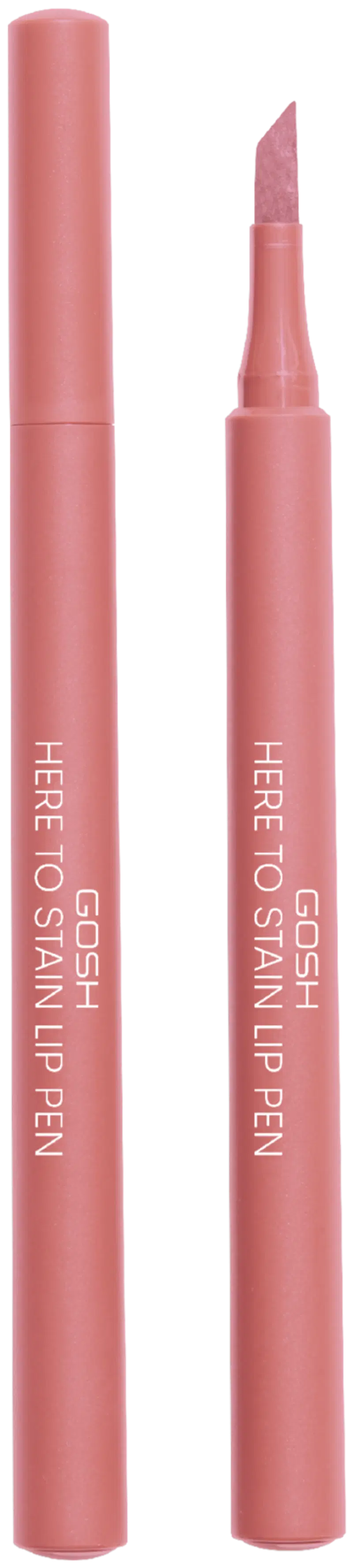 Gosh Here To Stain Lip Pen - Ручка для губ Coffee Stain 1мл (размер 1 мл, цвет Конфетное пятно)