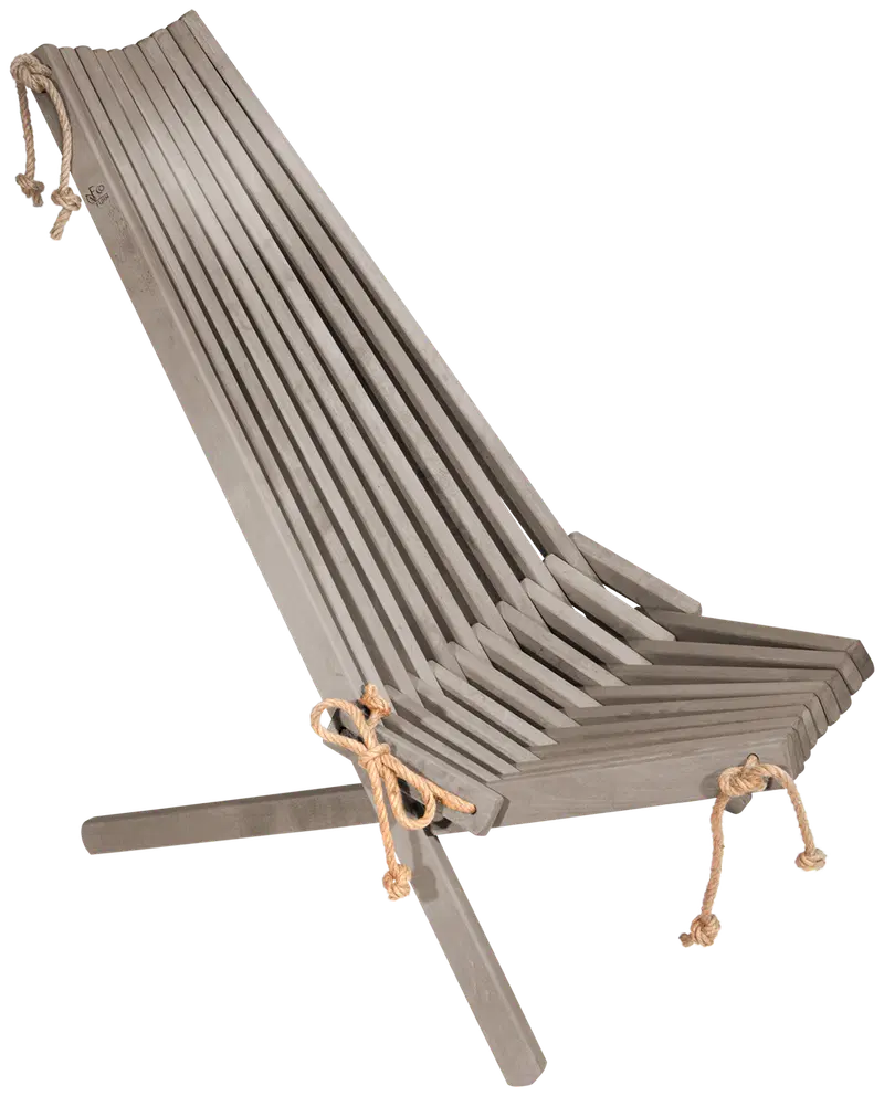 EcoFurn® Eco стул + подушка, березовый серый, промасленный (цвет серый промасленный)