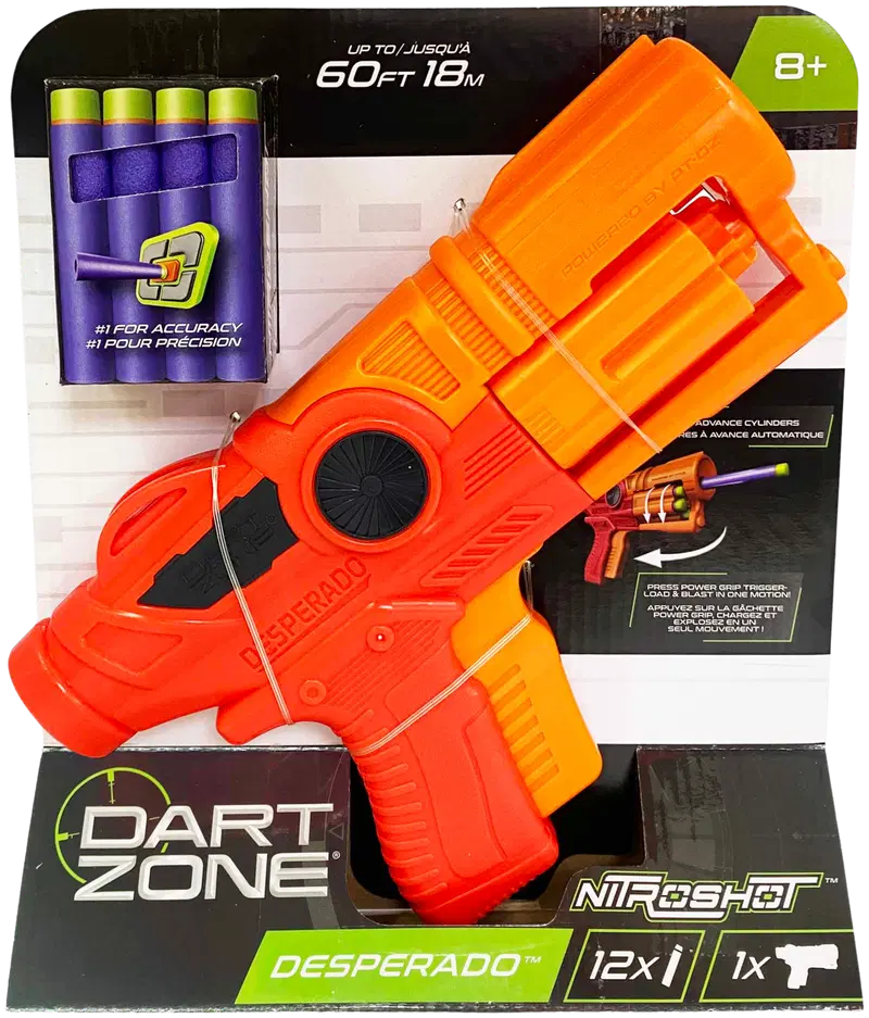 Пенный пистолет Dart Zone Desperado