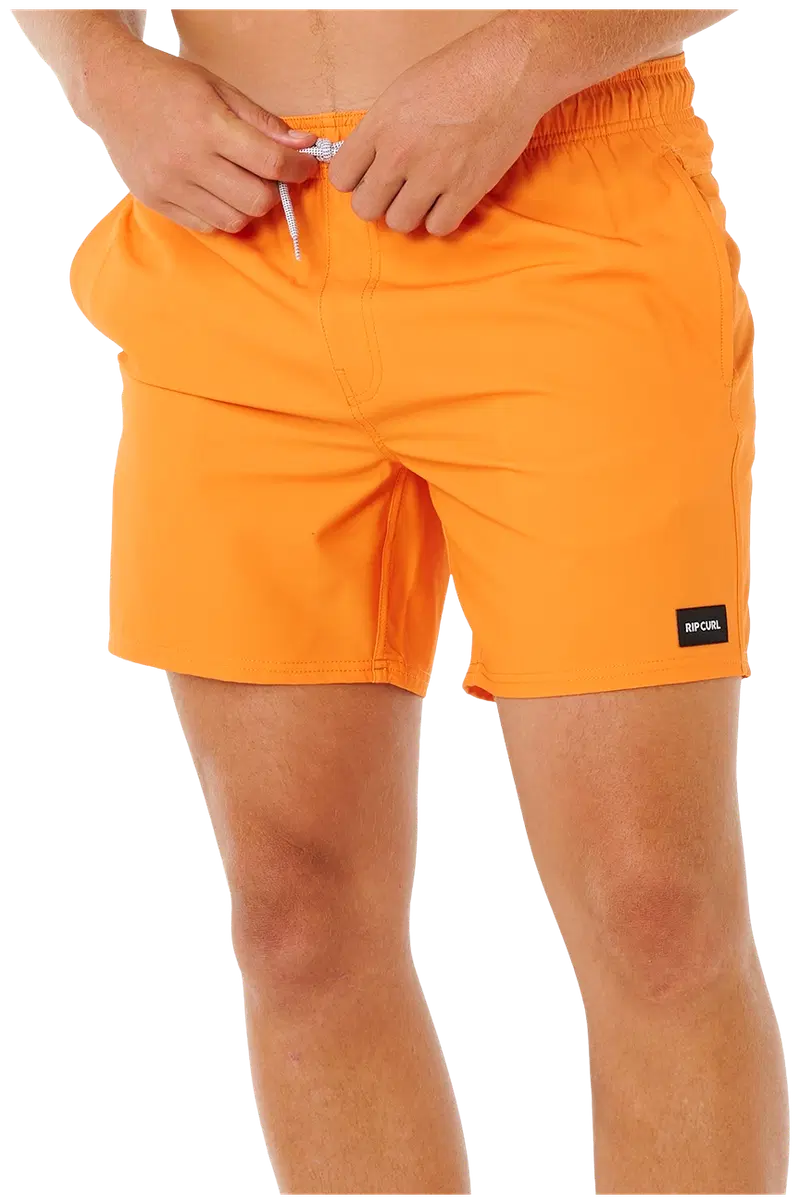 Мужские шорты для плавания Rip Curl с компенсирующим эффектом ежедневный волейбол 0F9MBO (размер С, цвет Ярко-оранжевый)