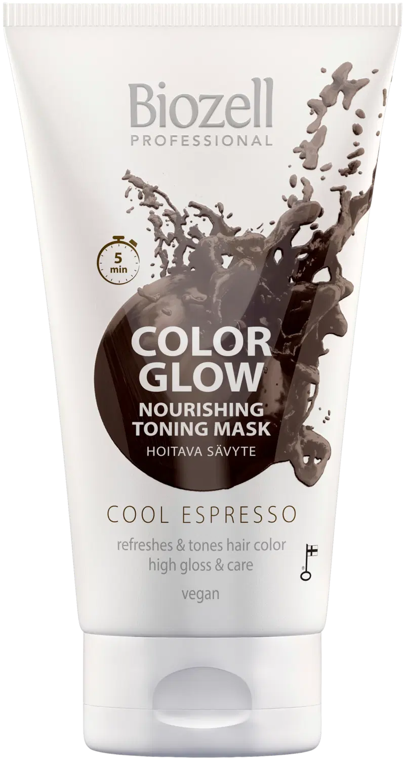 Biozell Color Glow Питательная тональная маска Cool Espresso 150мл