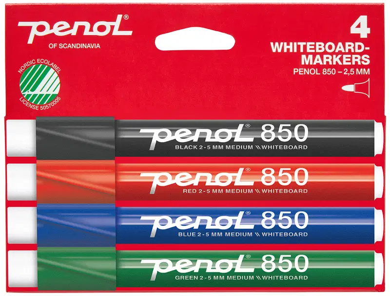 Маркеры для досок Penol 850 2-5 мм 4 шт.