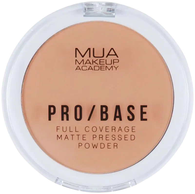 MUA Make Up Academy Pro Base Матовая прессованная пудра с полным покрытием 6,5 г 140 каменная пудра
