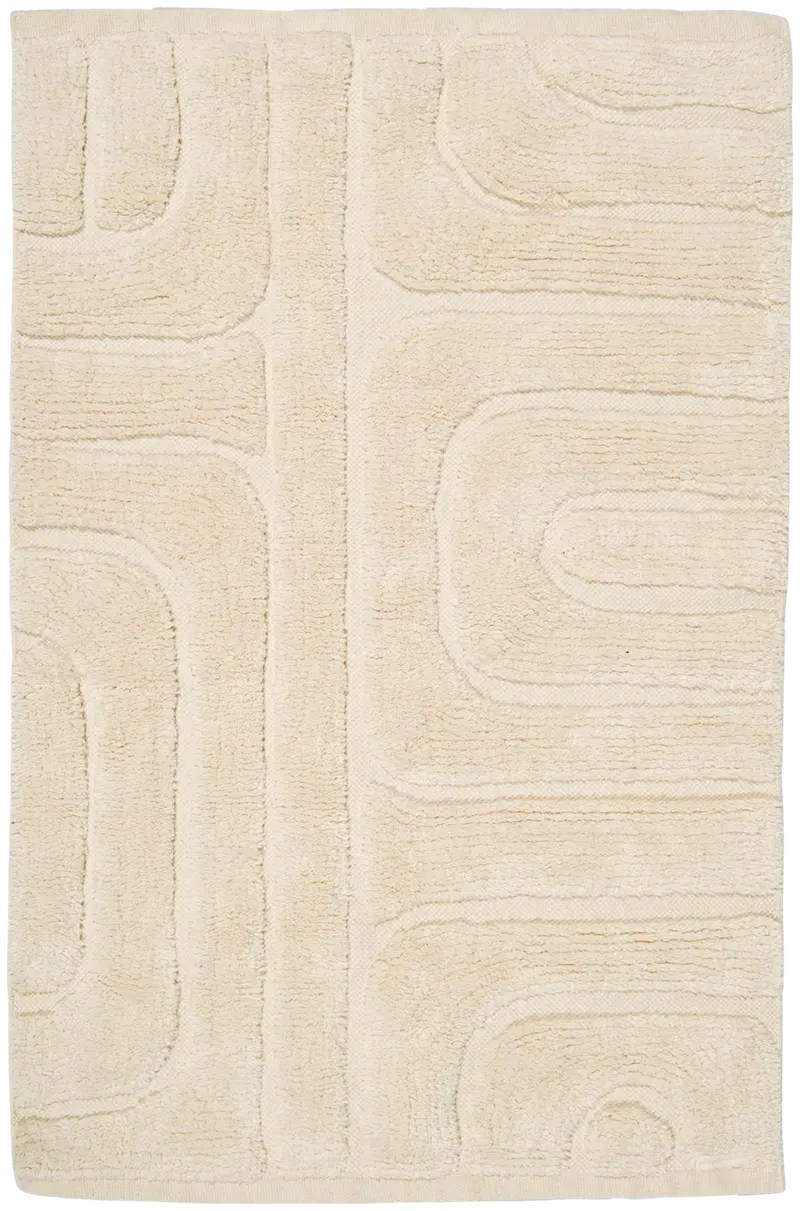 NOKOHOME хлопковый ковер Fiia 60x90 см натуральный белый (цвет натуральный белый)