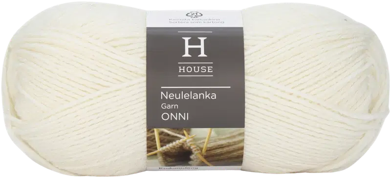 Пряжа для домашнего вязания Onni 100 г Off White 2378 (цвет от белого)