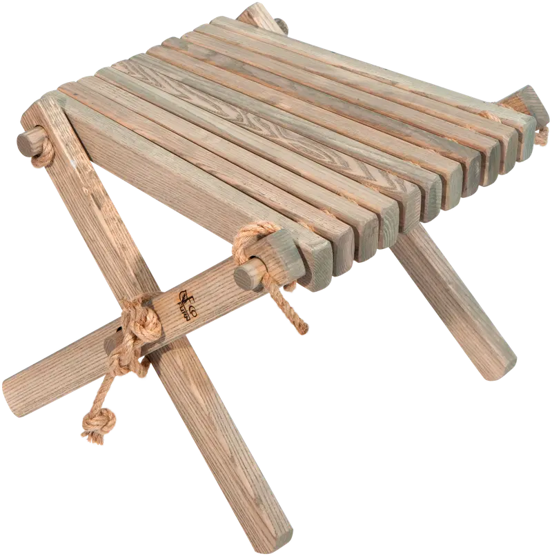 EcoFurn® Lilli стол/подставка для ног пепельно-серый, промасленный (цвет серый)