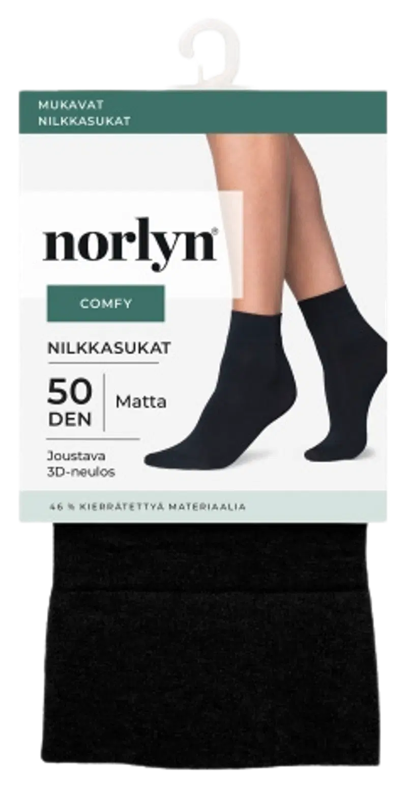 Женские носки Norly Comfy Opaque 50 ден. (размер 36-41, цвет ЧЕРНЫЙ)