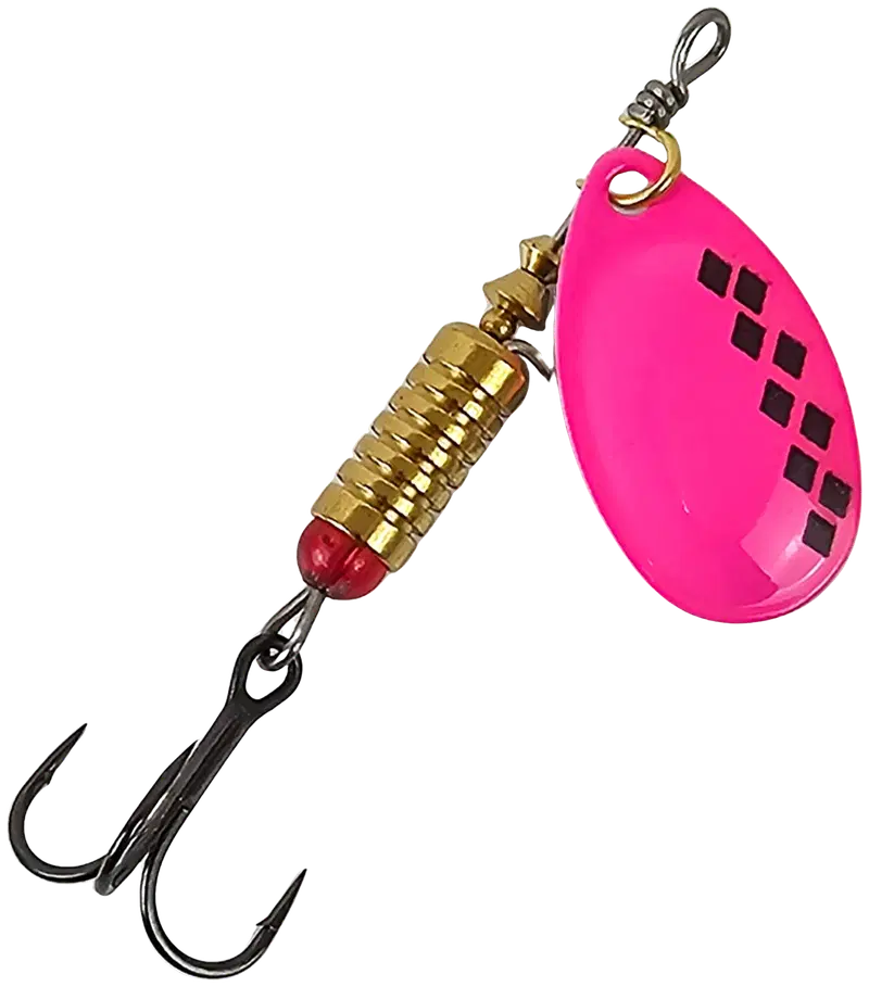JASU Flag Lure 5g Super Spinner Черный/розовый