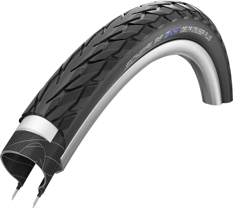 Внешняя велосипедная покрышка Schwalbe Delta Cruiser Plus 28 дюймов 28-622 (цвет Черный)