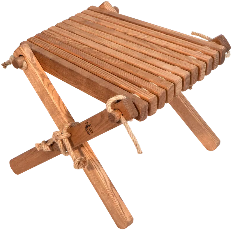 EcoFurn® Lilli стол/подставка для ног пепельно-коричневый, промасленный (цвет коричневый)
