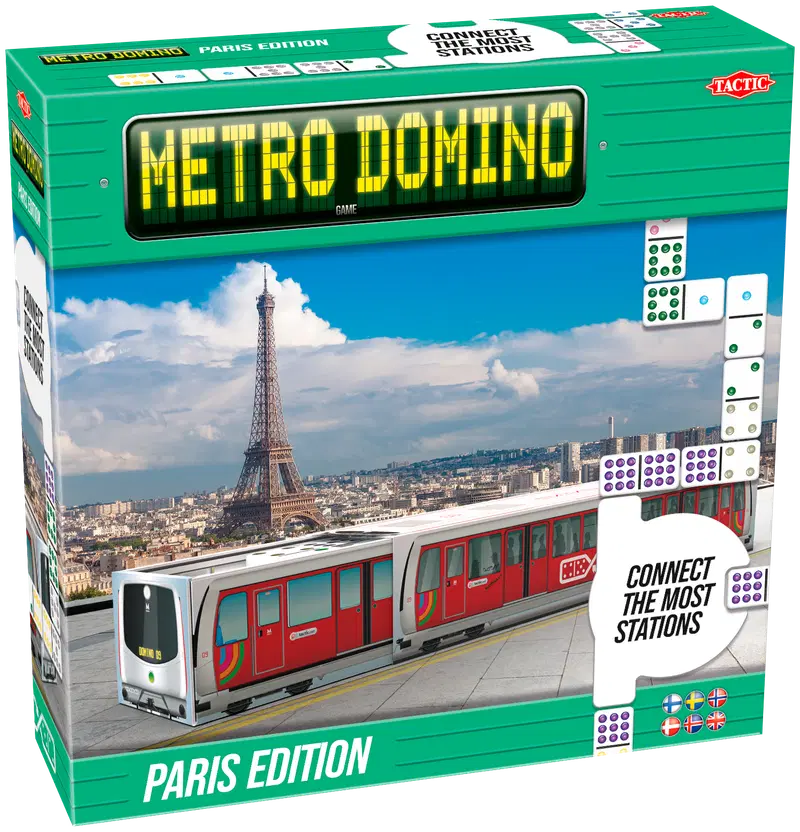 Тактическая настольная игра Метро Домино Париж (цвет разноцветный)