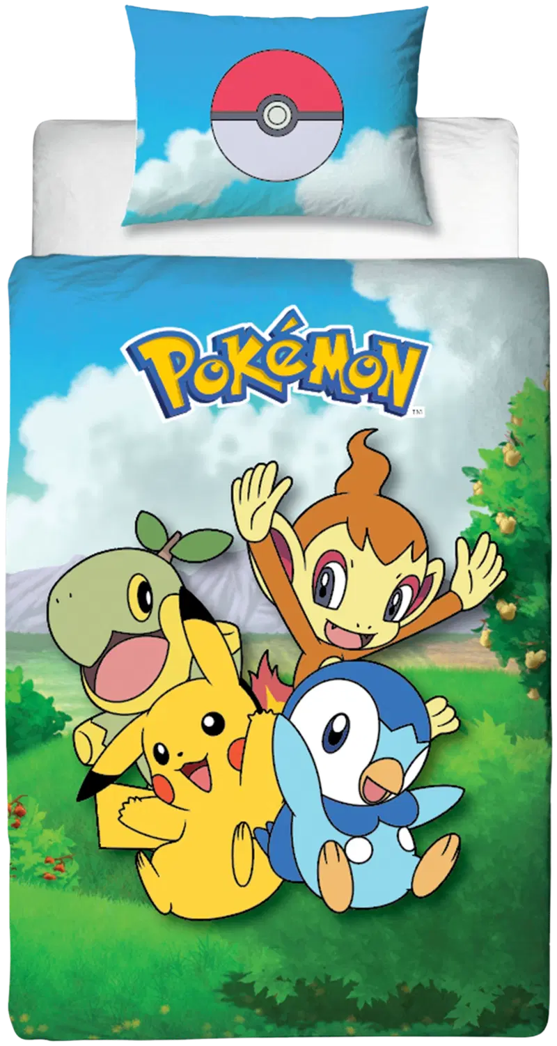 Детский комплект пододеяльников Pokemon 150х210+50х60 см разноцветный (цвет многоцветный)