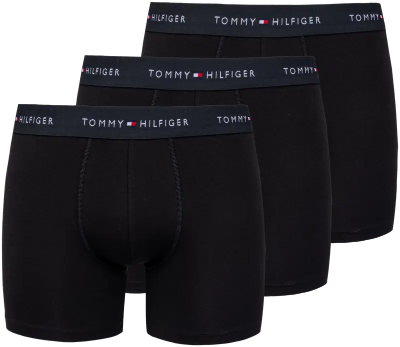 Мужские боксеры Tommy Hilfiger UM0UM02765, 3 пары (размер С, цвет ЧЕРНЫЙ)