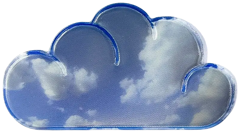 Светоотражающая текстильная наклейка Cloud, например. рюкзаки и текстиль.
