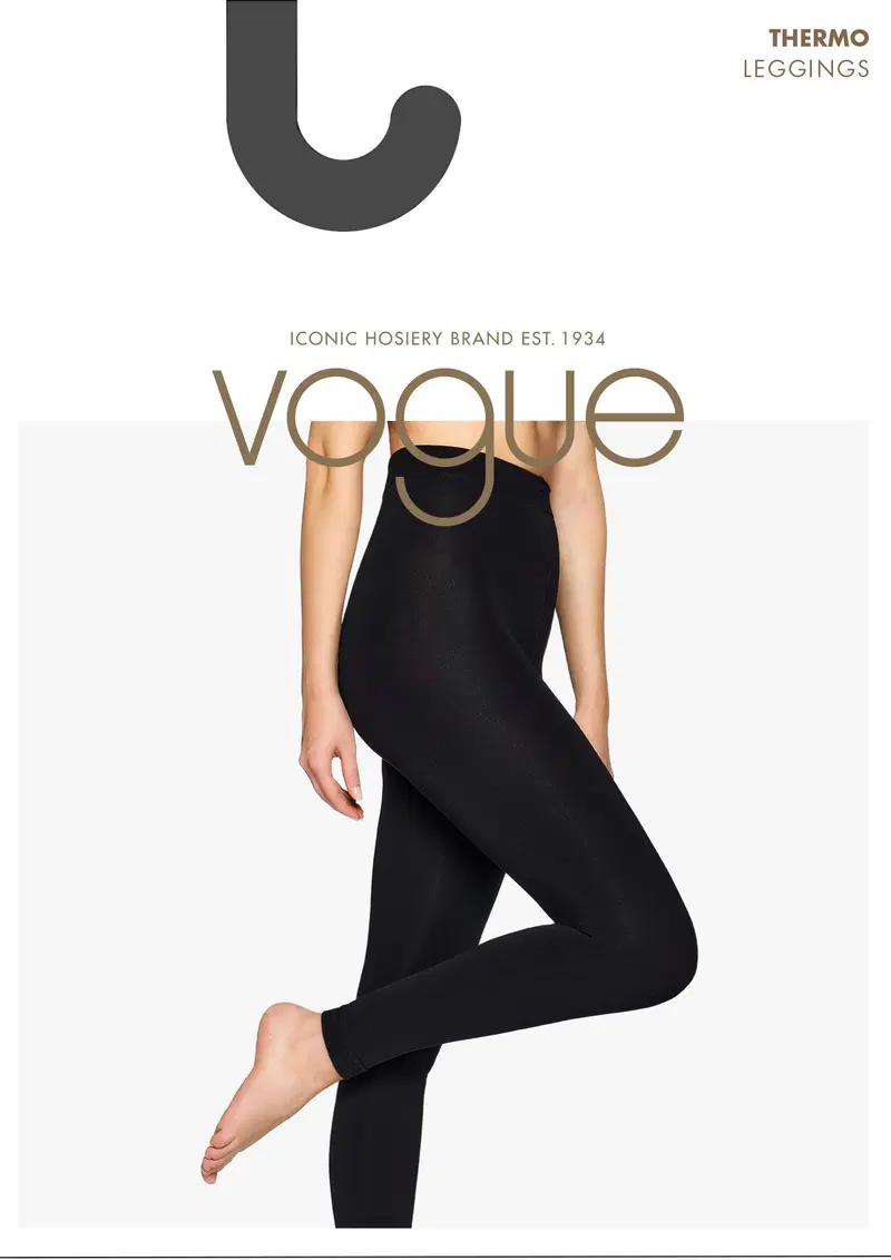 Женские леггинсы Vogue Thermo (размер L-XL, цвет Темно-серый мел.)