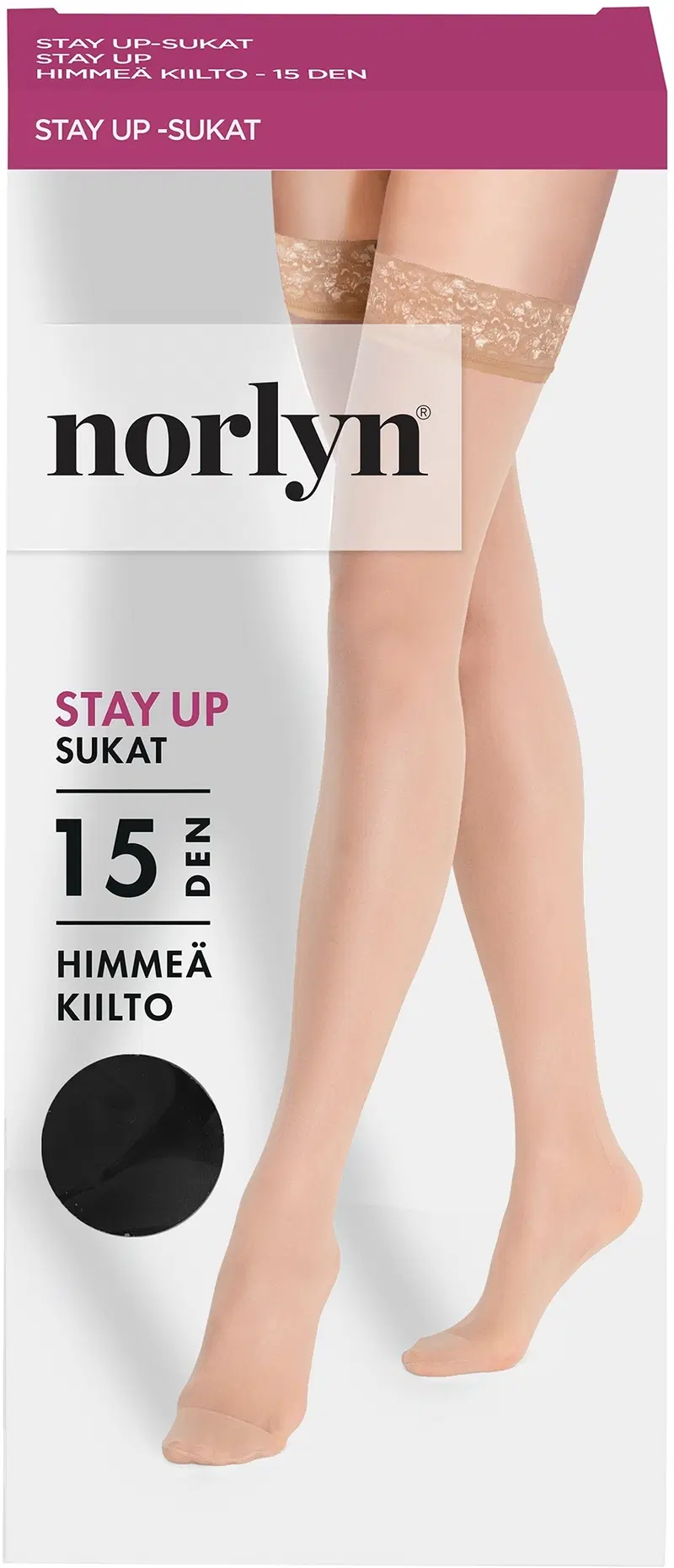 Женские носки Norly 15 ден. (размер L-XL, цвет ЧЕРНЫЙ)
