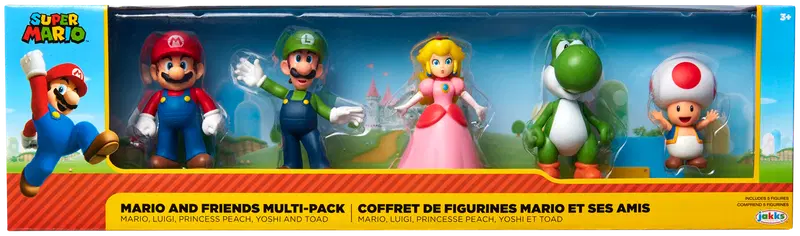 Фигурки Nintendo 2,5 дюйма «Марио и друзья», набор из 5 штук