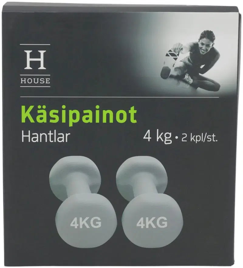 Гантели домашние неопреновые 2 х 4кг.
