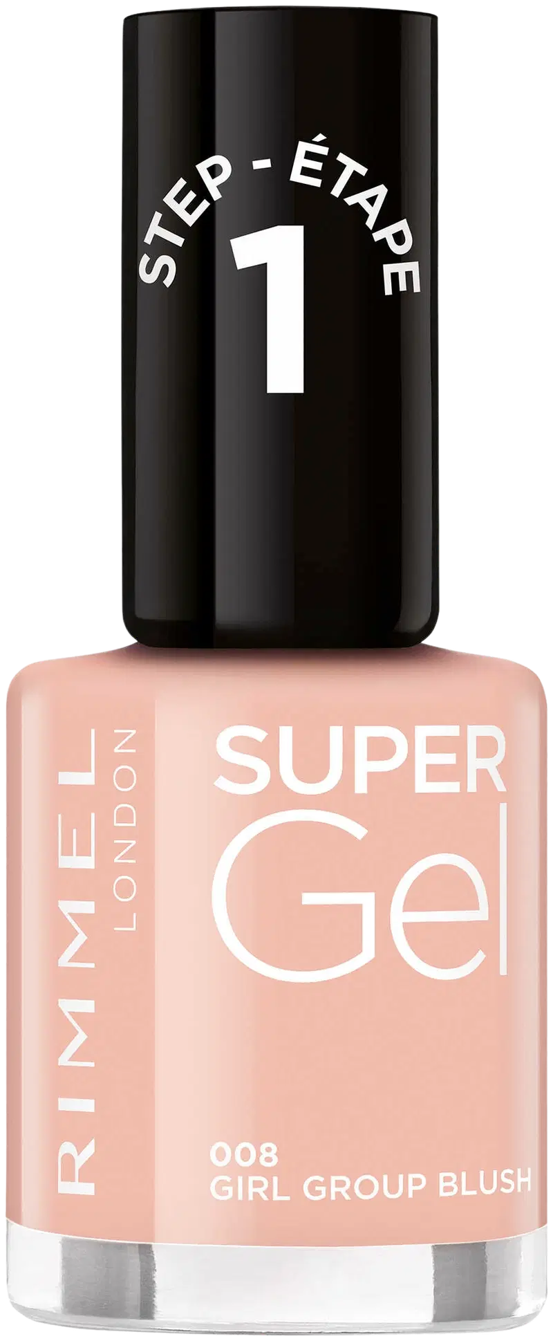 Rimmel Super Gel 008 Girl Group Румяна для ногтей 12 мл (цвет Группа девушек Румянец)