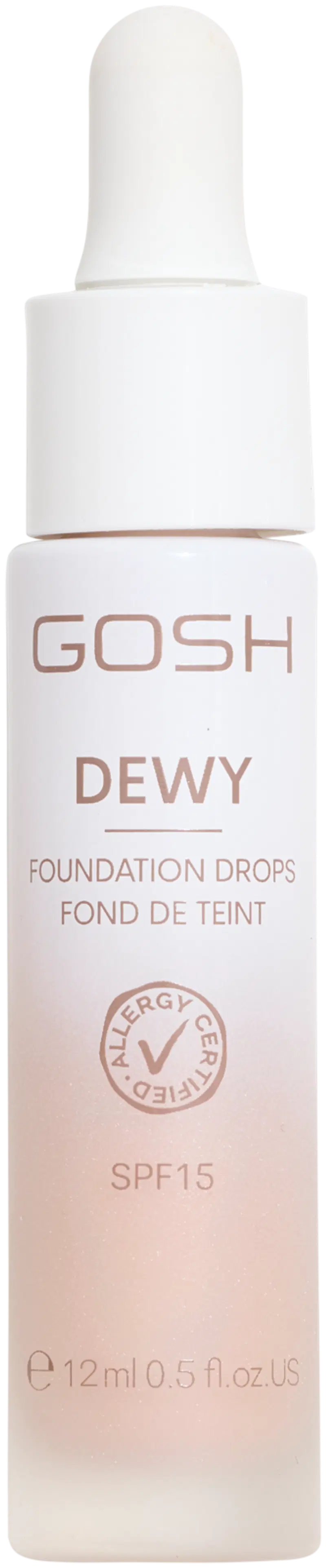 Gosh Dewy Foundation Drops 006 Тональный крем среднего размера 12 мл (размер 12 МЛ, цвет Середина)