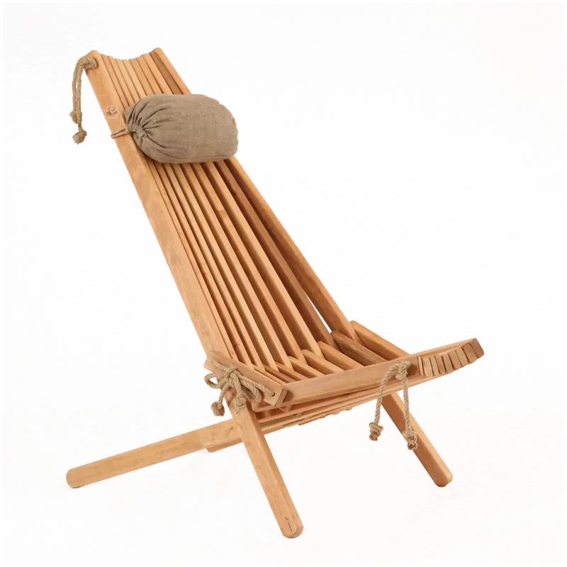 EcoFurn® Eco стул + подушка, пропитанный смолой ольхи (цвет Деготь ольховый, промасленный)