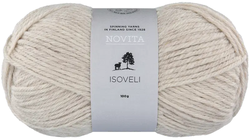 Пряжа Novita Isoveli 100 г лен (цвет Лен)