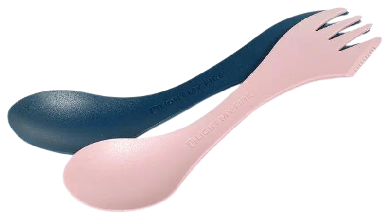 Light My Fire Spork Original, 2 упаковки, HazyBlue/Dusty Pink (цвет Туманно-синий/Розовый)