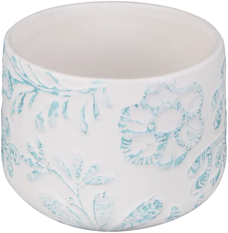 Домашний горшок Romantic 16,5x12,5 см синий/белый (цвет синий)