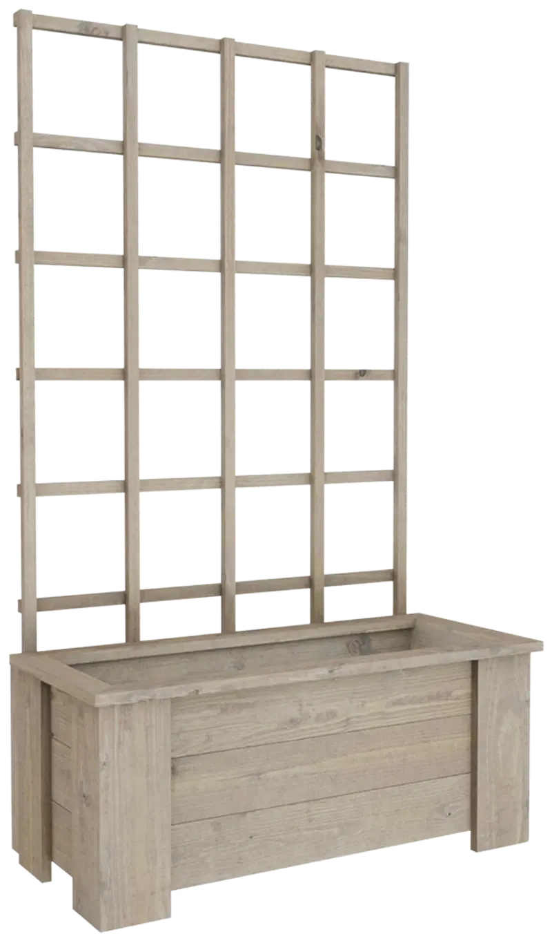 Ящик-решетка для виноградной лозы Mjöljörakenkus светло-серый 132 x 30 x 80 см (цвет светло-серый)