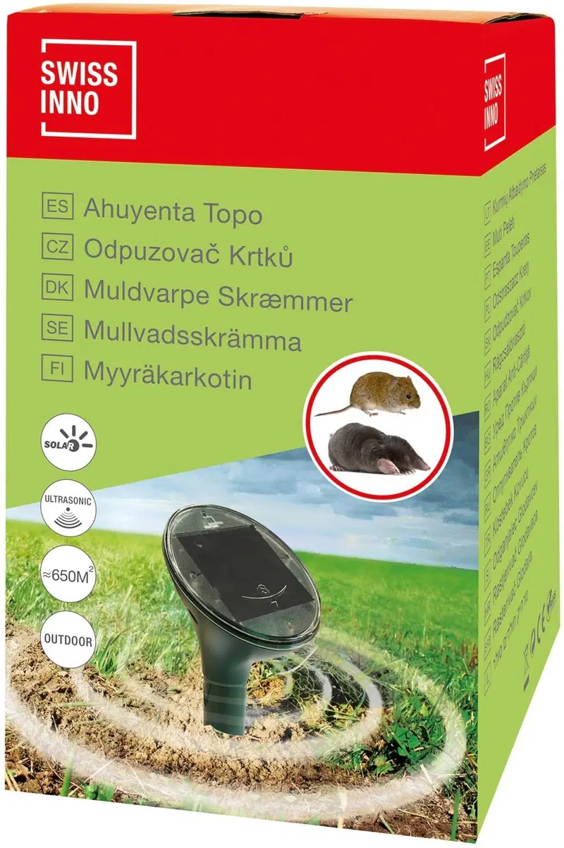 Отпугиватель кротов Swissinno SuperCat с солнечной панелью (цвет Зеленый)