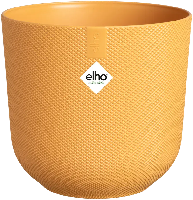 Горшок elho Jazz круглый 14см желтый (цвет янтарно-желтый)