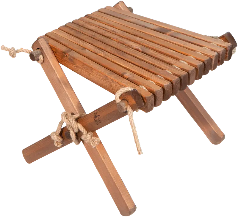 EcoFurn® Lilli стол/подставка для ног сосна коричневая, промасленная (цвет Коричневый смазанный маслом)