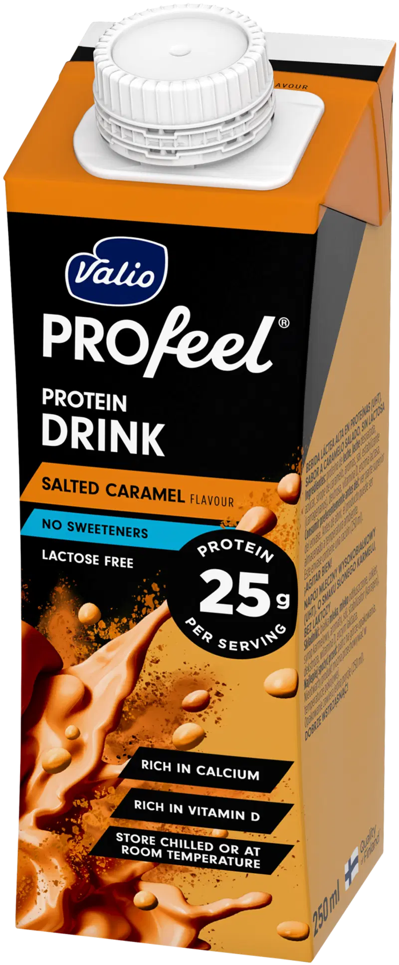 Протеиновый напиток Valio PROfeel® соленая карамель 250 мл UHT безлактозный