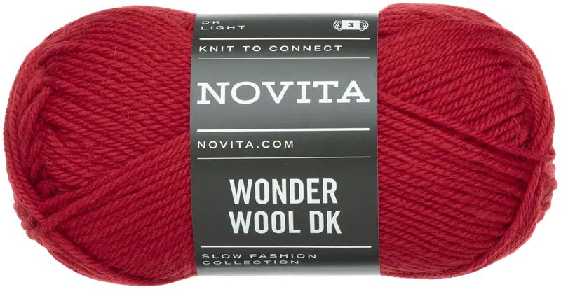 Пряжа Novita Wonder Wool DK 50 г номинал 552 (цвет важность)