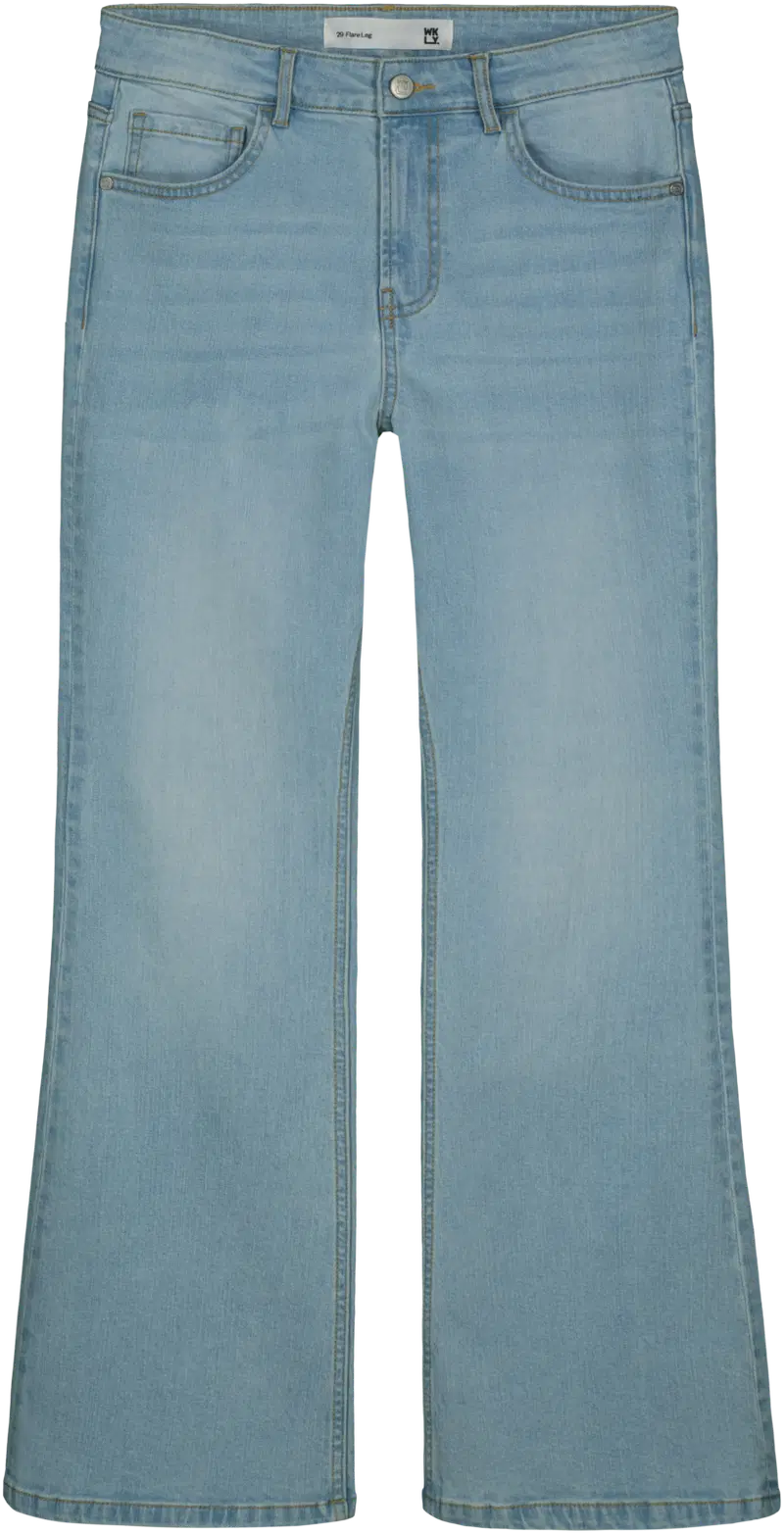 ВКЛ. женские джинсы Slim Flare (размер 34 дюйма, цвет Л.синий)
