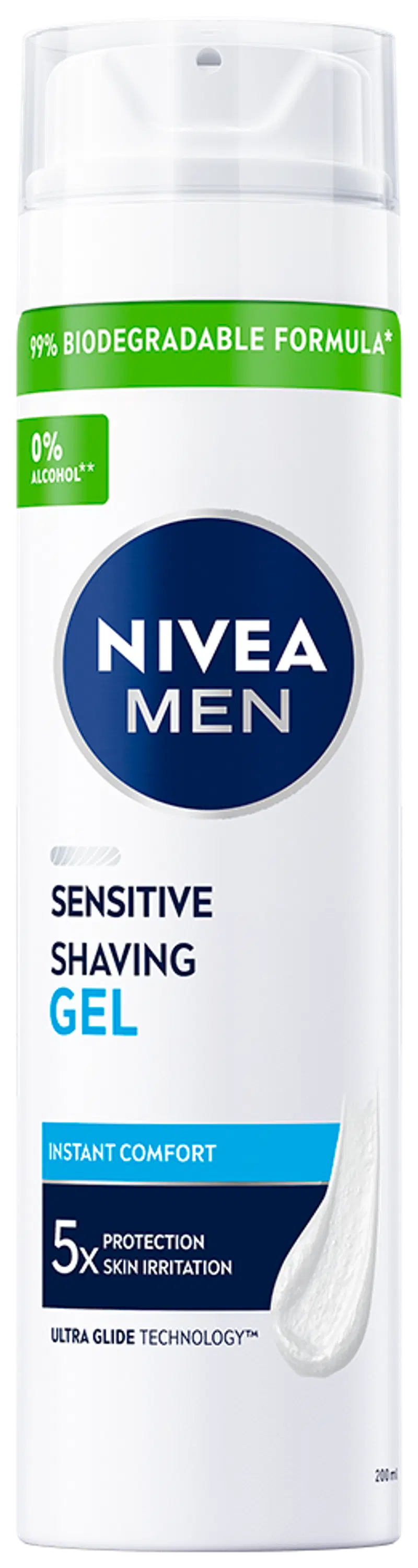 NIVEA MEN 200 мл гель для чувствительного бритья