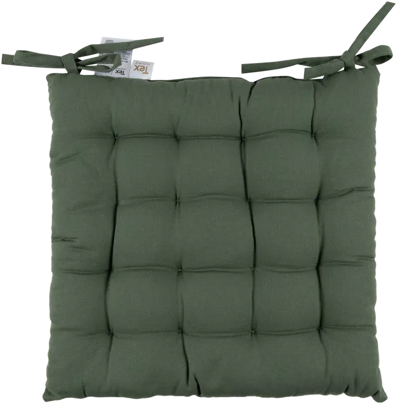 Подушка на сиденье Tex Home Galette 38x38 см зеленый хаки (цвет хаки зеленый)