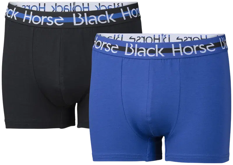 Детские боксеры Black Horse, 2 пары J039 (размер 110-116 СМ, цвет Синий и Черный)