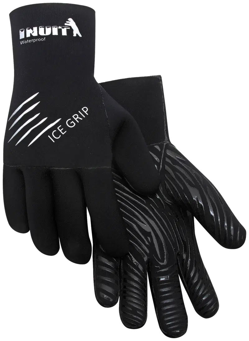 Неопреновые варежки Inuit Ice Grip M (цвет ЧЕРНЫЙ)