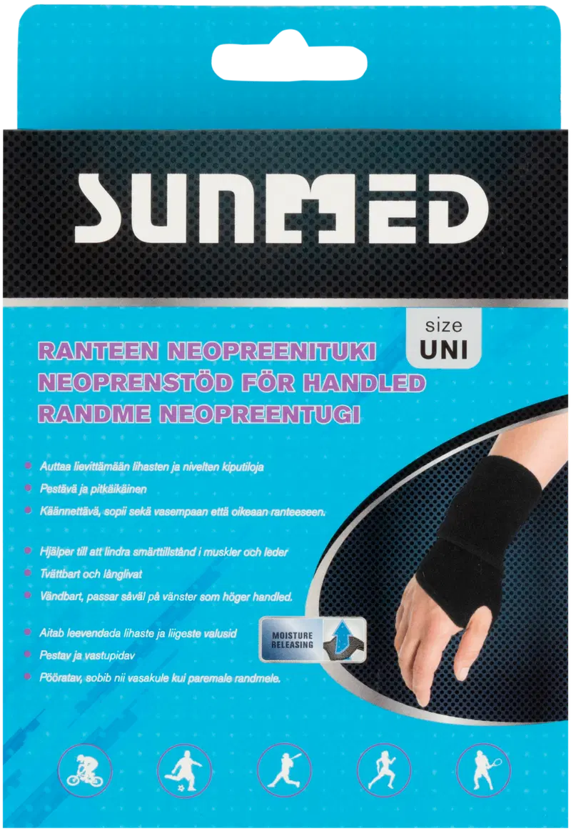 Sunmed поддержка запястья один размер (цвет Черный)
