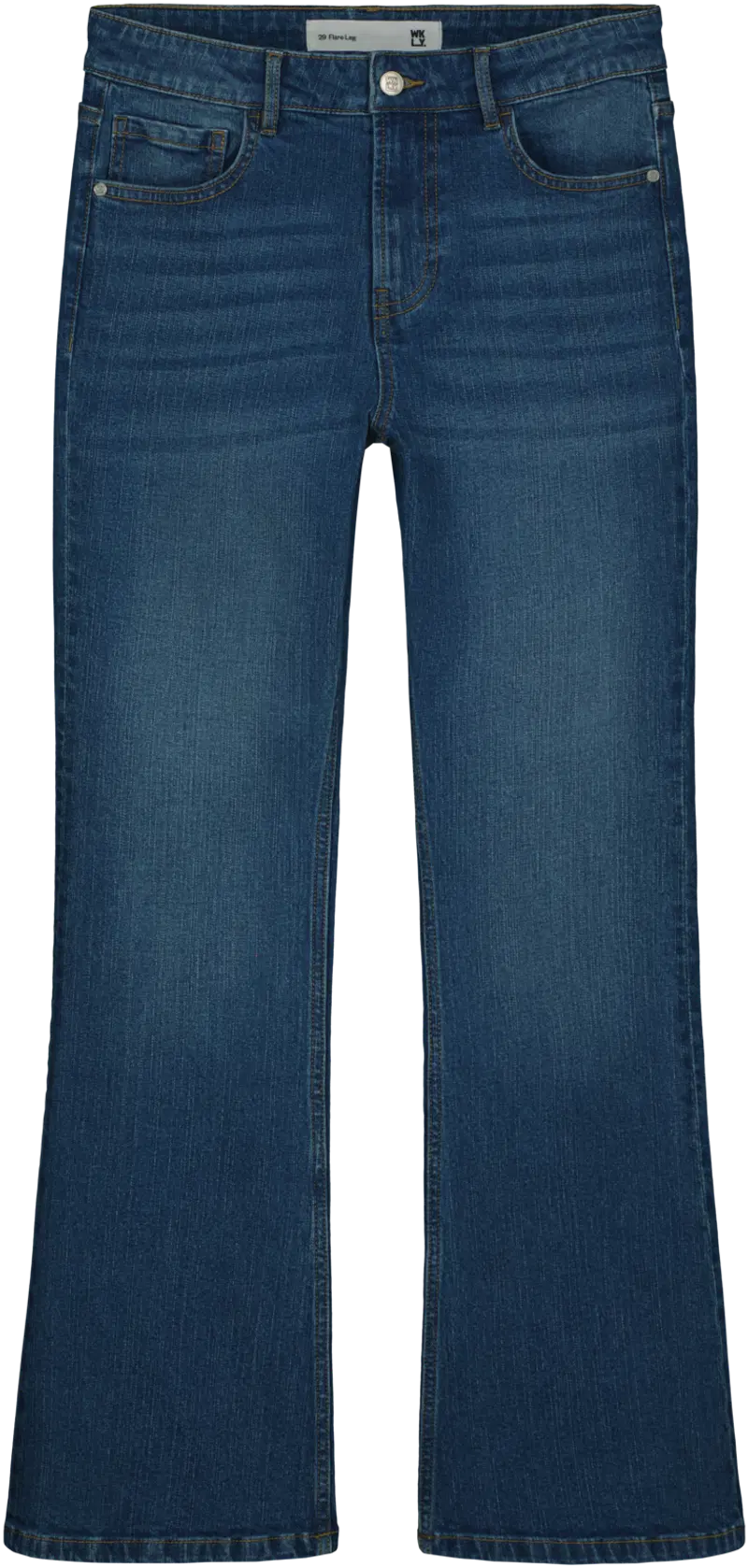 ВКЛ. женские джинсы Slim Flare (размер 32 дюйма, цвет М.СИНИЙ)