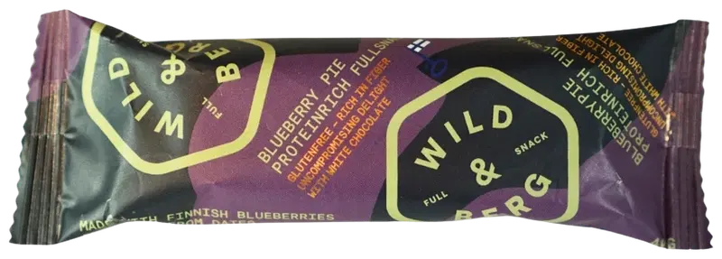 Полноценный протеиновый снек Wild&Berg Черника-кардамон 40 г