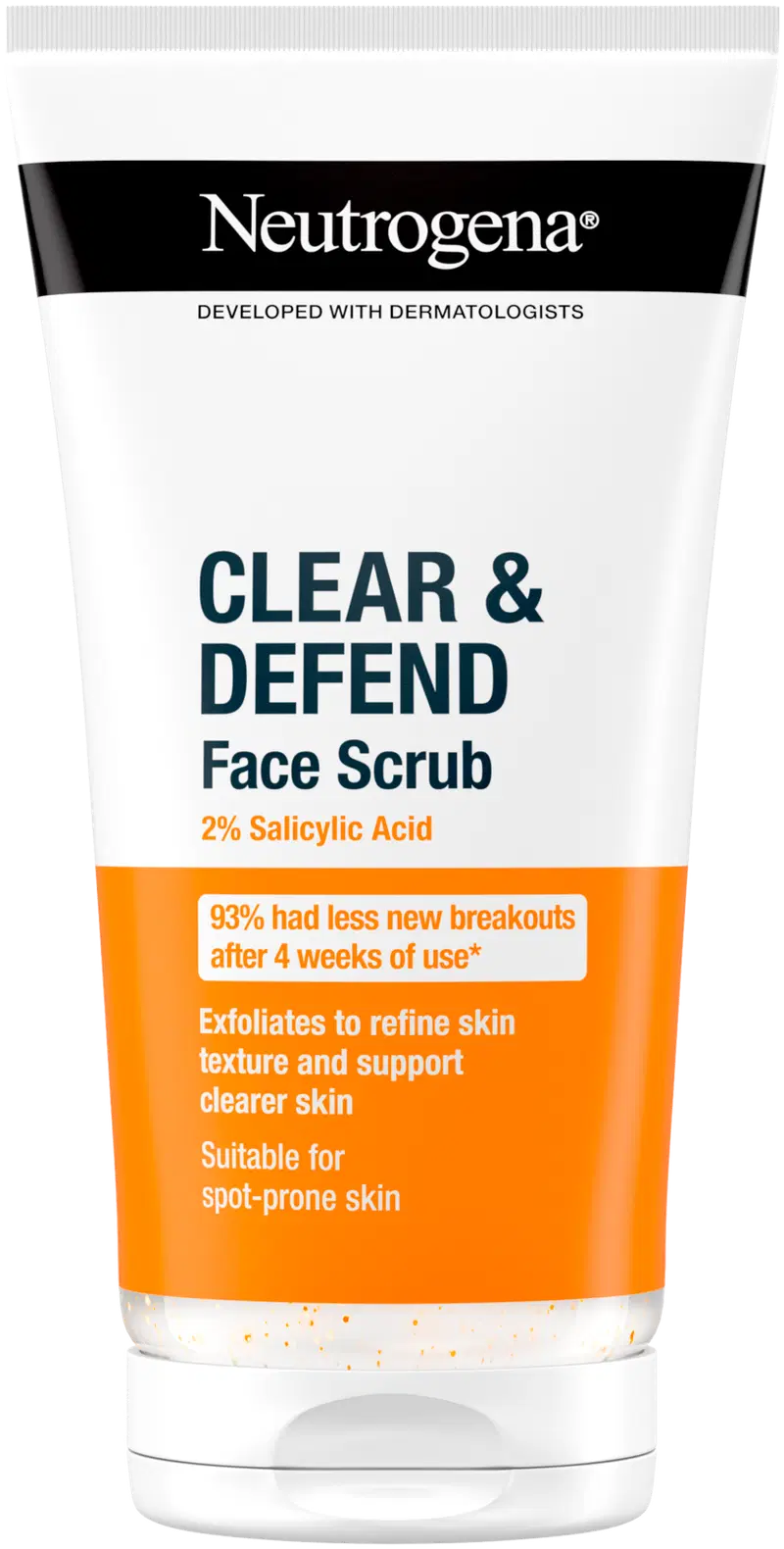Neutrogena Clear & Defend 2% SA Крем-пилинг для лица Face Scrub 150 мл
