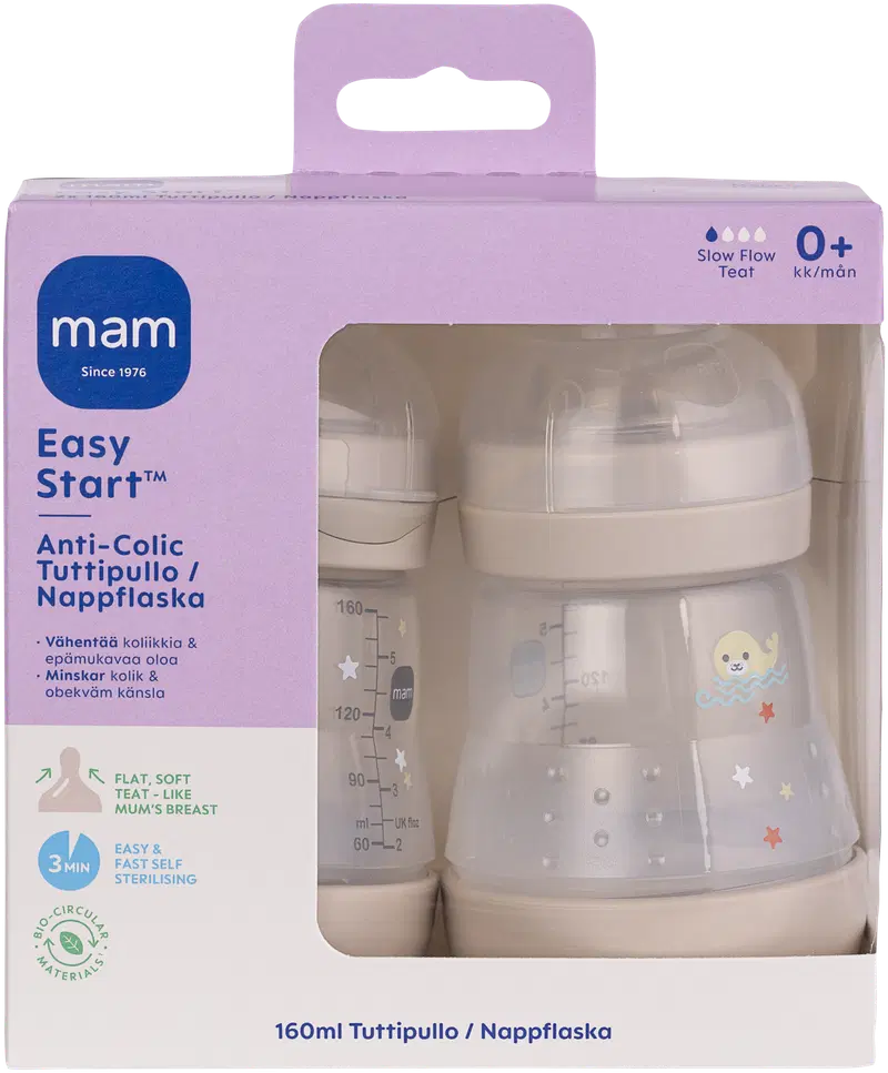 MAM Easy Start - Детская бутылочка Anti-Colic 2x160 мл