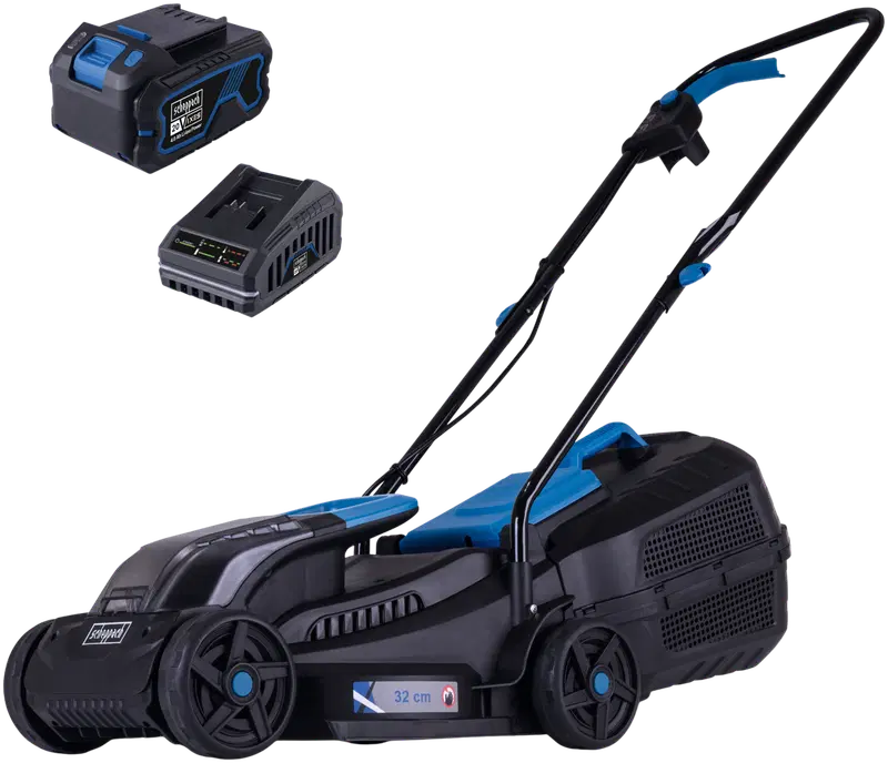 Аккумуляторная газонокосилка Scheppach BC-MP320-X-Set