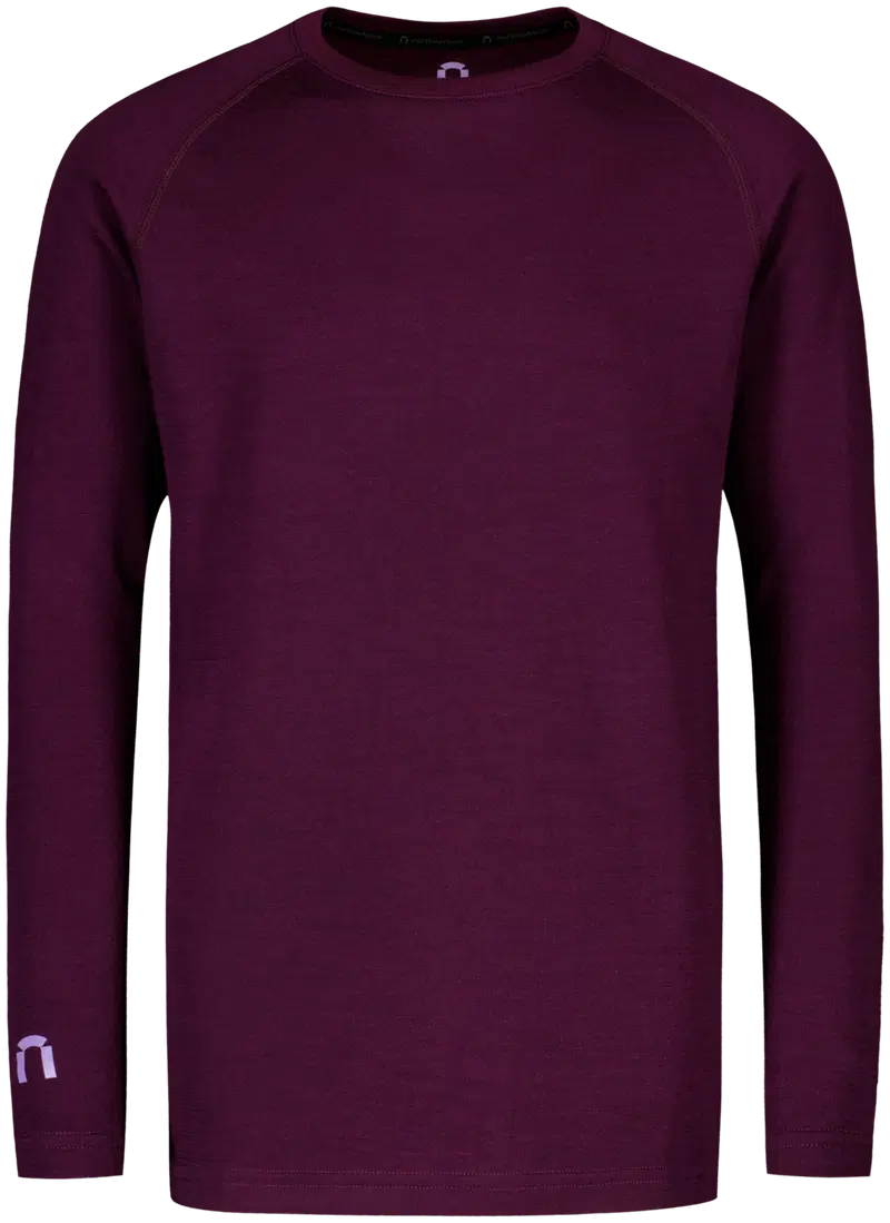 Детская многослойная рубашка из мериноса North Outdoor Sensitive (размер 122-128, цвет слива)