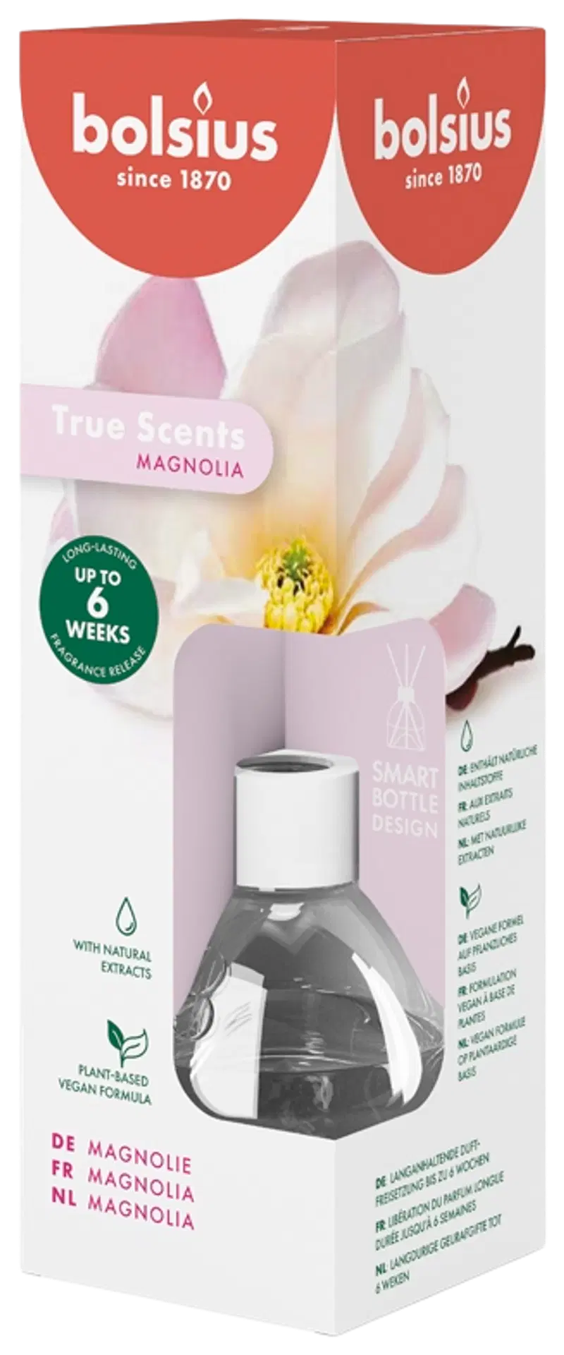 Bolsius True Scents – аромат для комнаты – Магнолия - 60 мл (цвет старая роза)