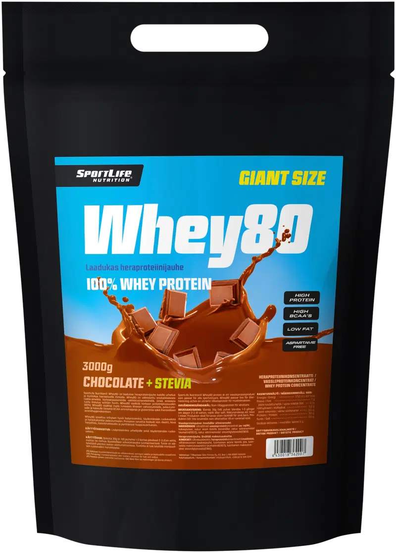 SportLife Nutrition Whey80 3 кг шоколадный порошок сывороточного протеина