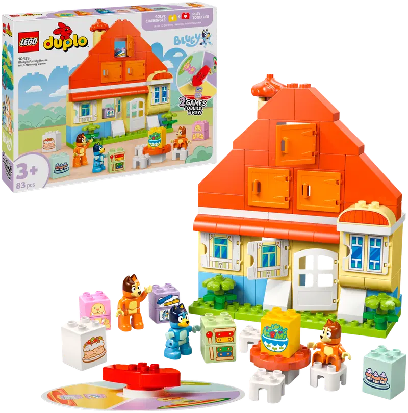 LEGO DUPLO Bluey (10459) Семейный дом Блюи и игра на память