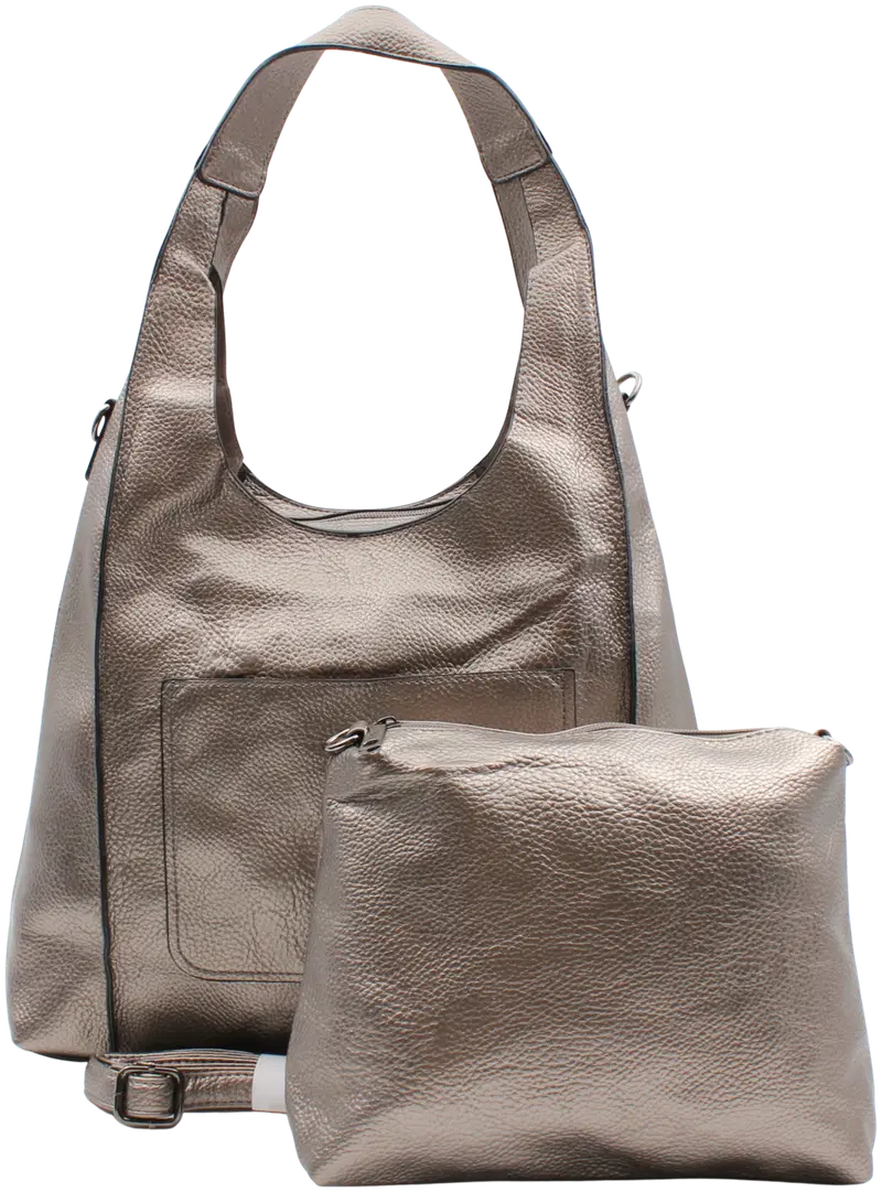 Сумка Brunelli 7581 синяя (размер 37X12X34, цвет Серебро)